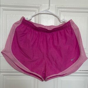 Pink Nike Dri-Fit shorts size Large